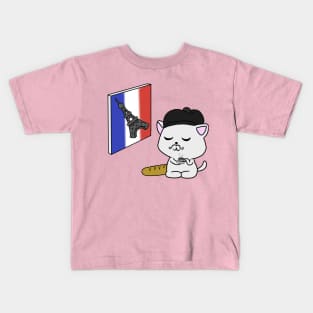 french cat Kids T-Shirt